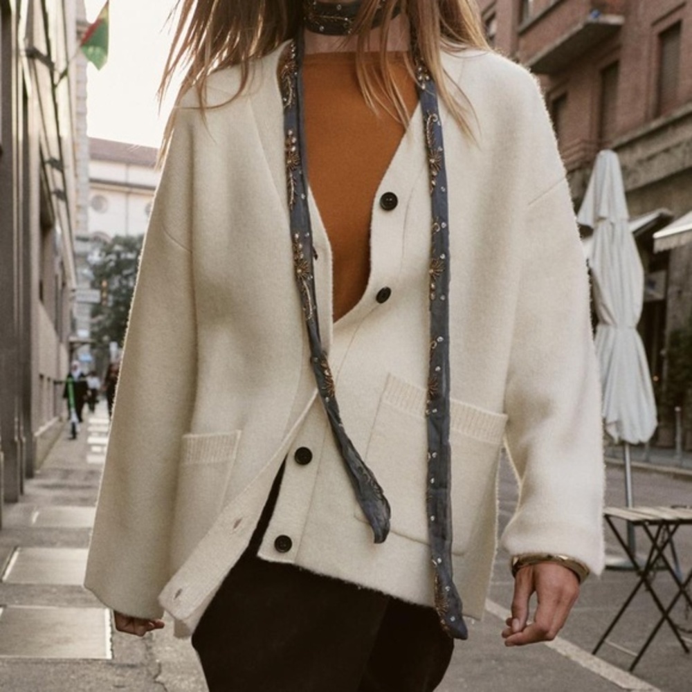 Zara V-Neck Cardigan : Small